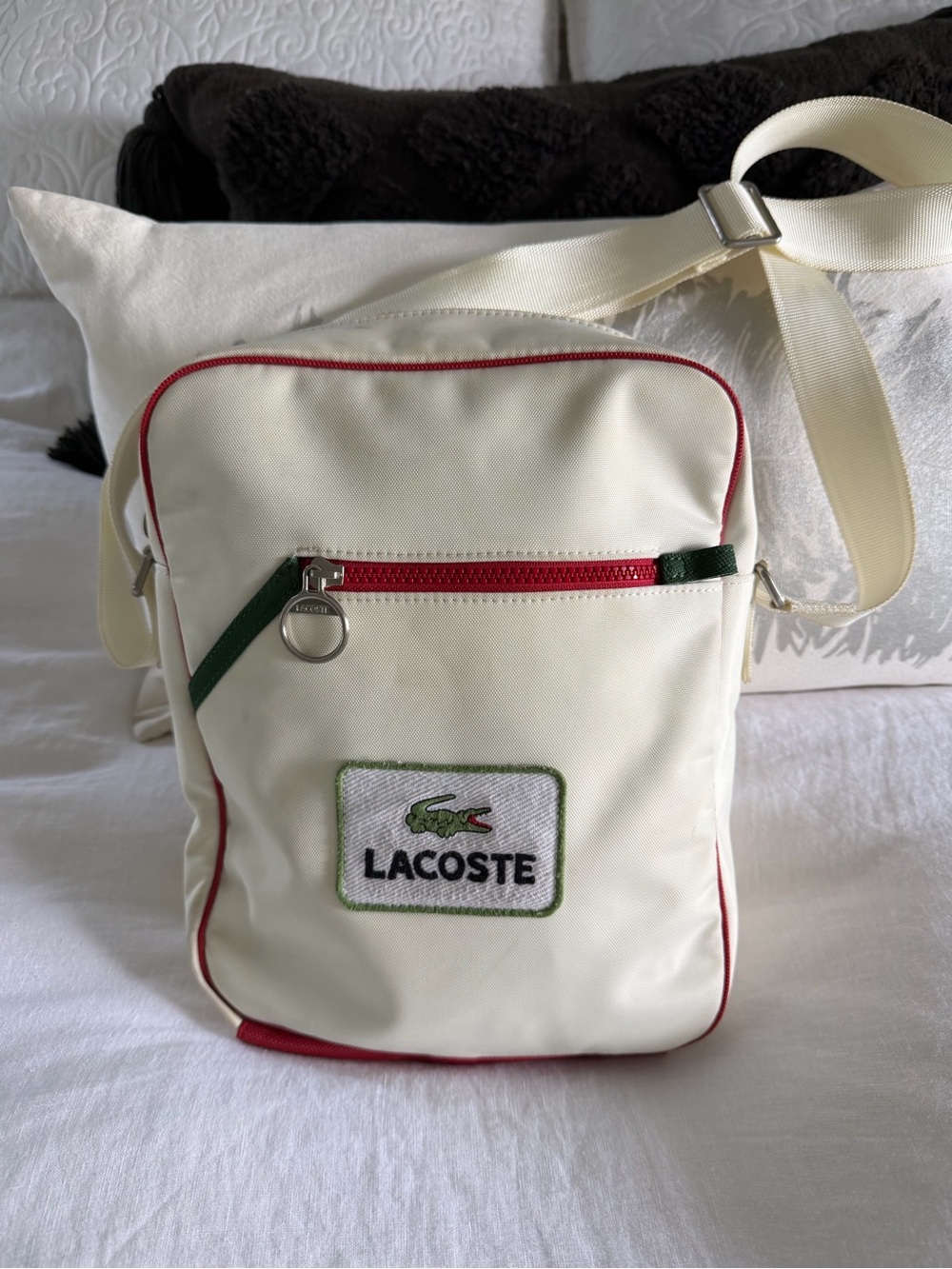 LACOSTE CREAM CROSSBODY BAG